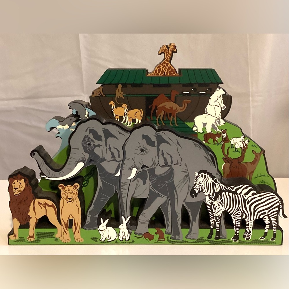 Shelia’s Noah’s Ark Animals wooden frame